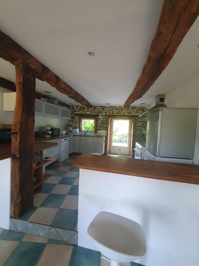 Maison En Pierre Dans Son Nid De Verdure Roz-Landrieux Экстерьер фото